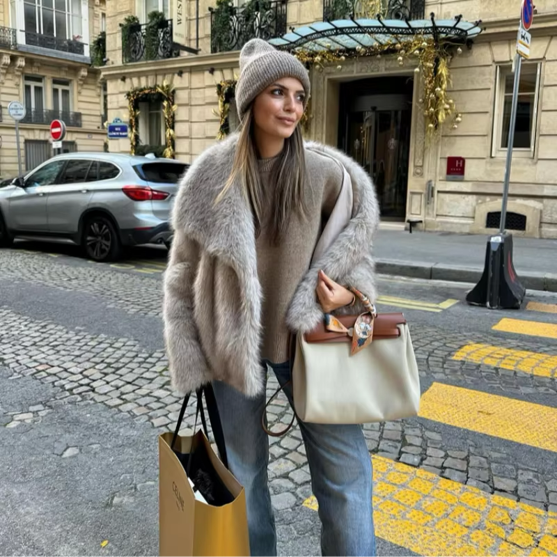 Camille | Women's Oversized Coat | Faux-Fur · PNY