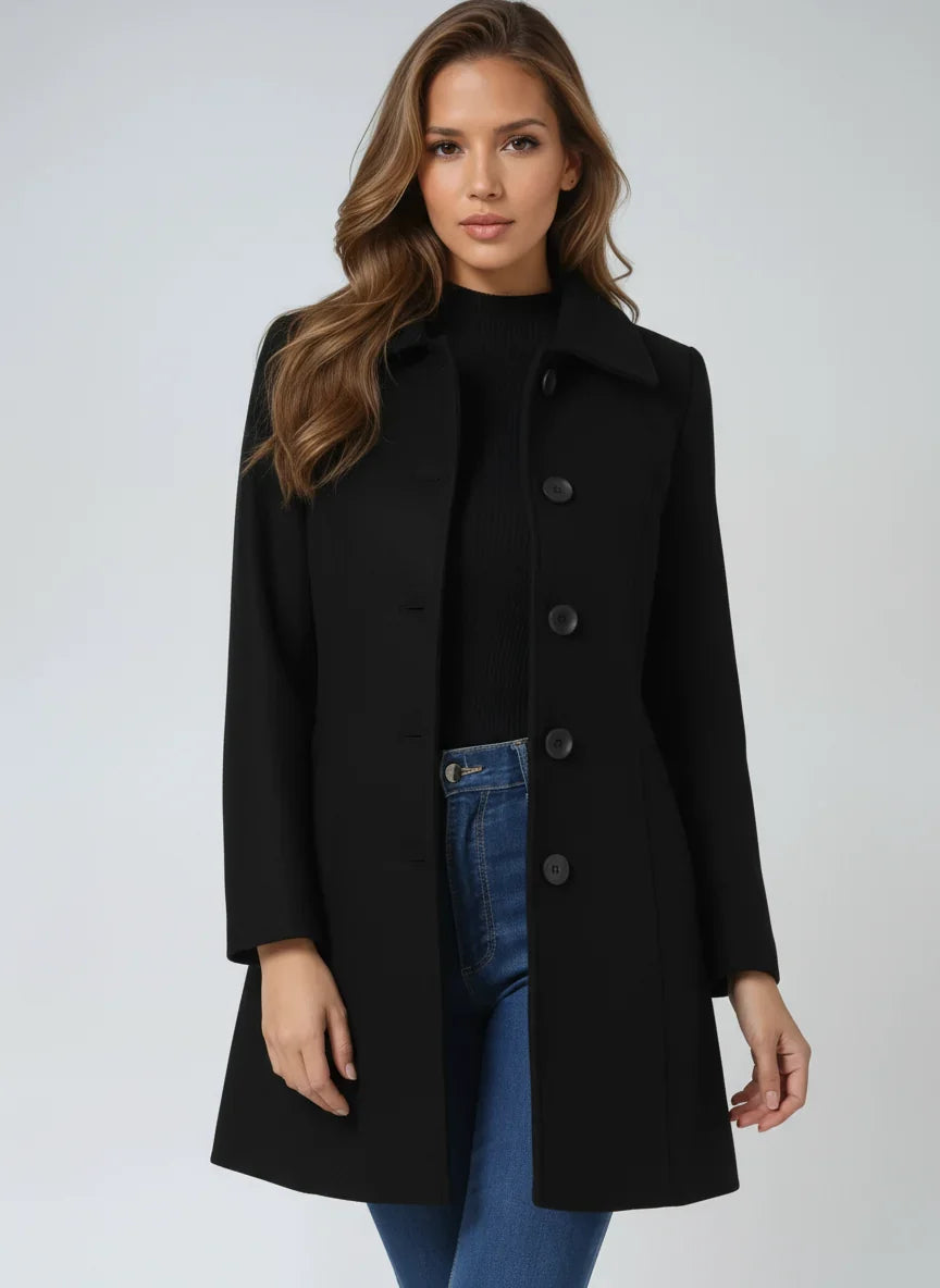 Charlotte | Women's Classic Coat | Button Front · PNY