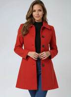 Charlotte | Women's Classic Coat | Button Front · PNY