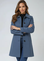 Charlotte | Women's Classic Coat | Button Front · PNY