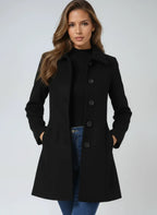 Charlotte | Women's Classic Coat | Button Front · PNY