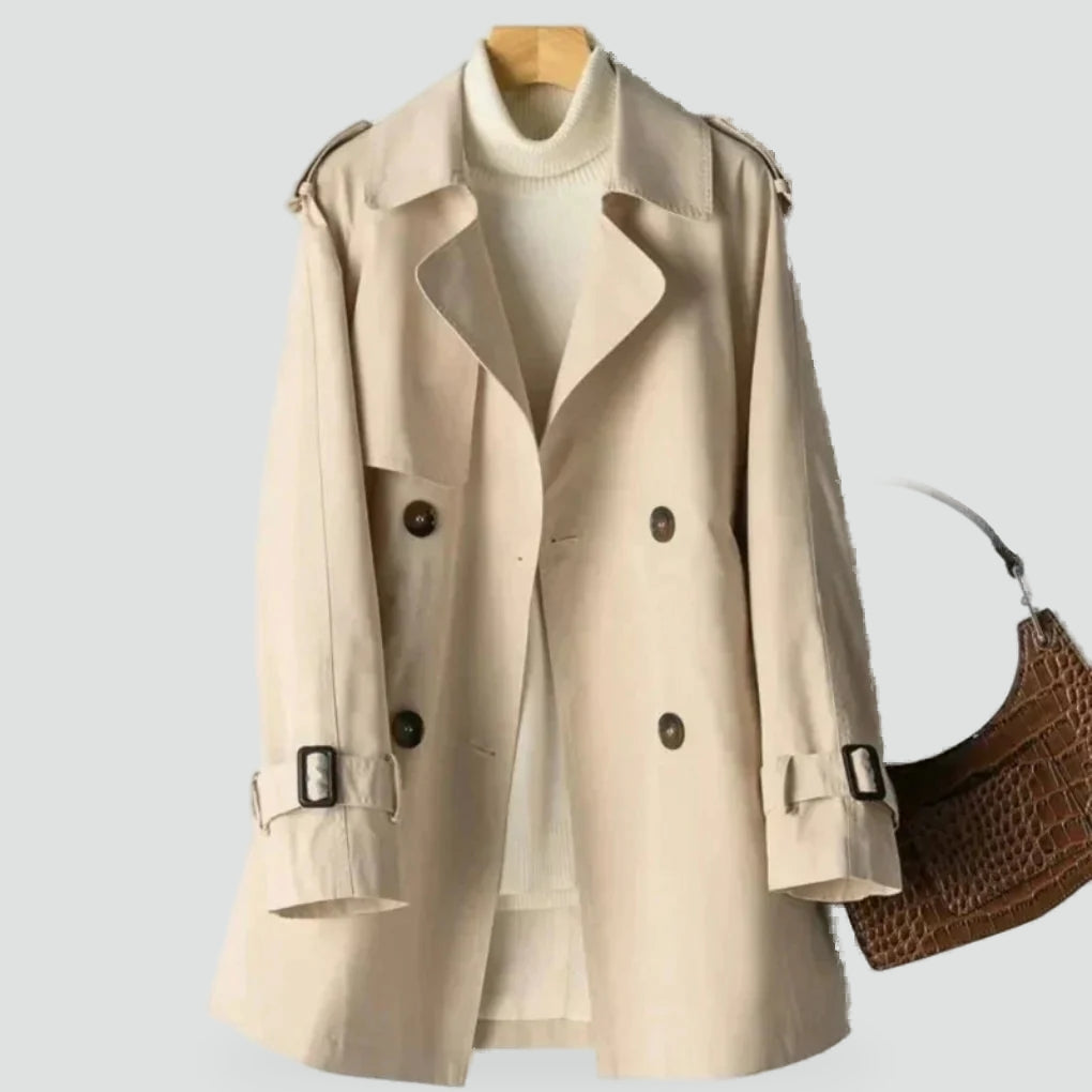 Charlotte | Women's Double-Breasted Trench Coat | Belted Cuffs · PNY