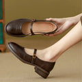 Charlotte | Women's Mary Jane Flats | Buckle Strap · PNY