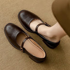 Charlotte | Women's Mary Jane Flats | Buckle Strap · PNY