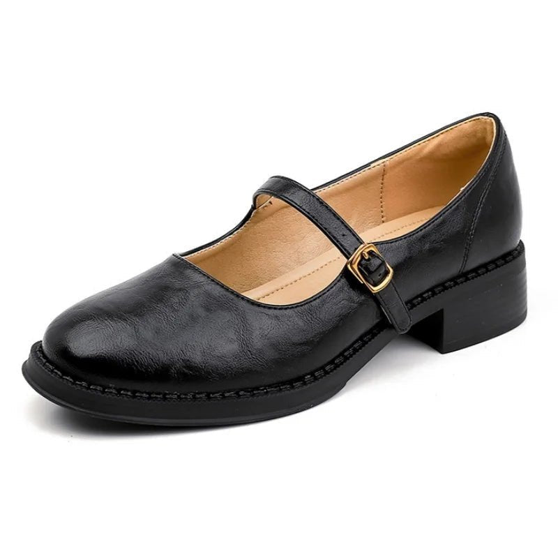 Charlotte | Women's Mary Jane Flats | Buckle Strap · PNY