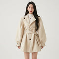 Charlotte | Women's Notch-Lapel Coat | Belted Waist