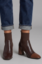 Chloe | Women's Block-Heel Boots | Ribbed Knit · PNY