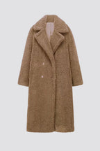 Chloe | Women's Longline Teddy Coat | Double-Breasted · PNY
