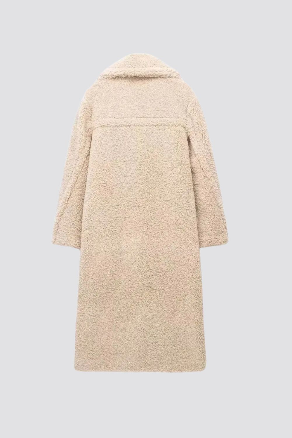 Chloe | Women's Longline Teddy Coat | Double-Breasted · PNY