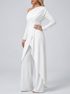 Chloe | Women's Off-Shoulder Jumpsuit | Wide-Leg - PNY