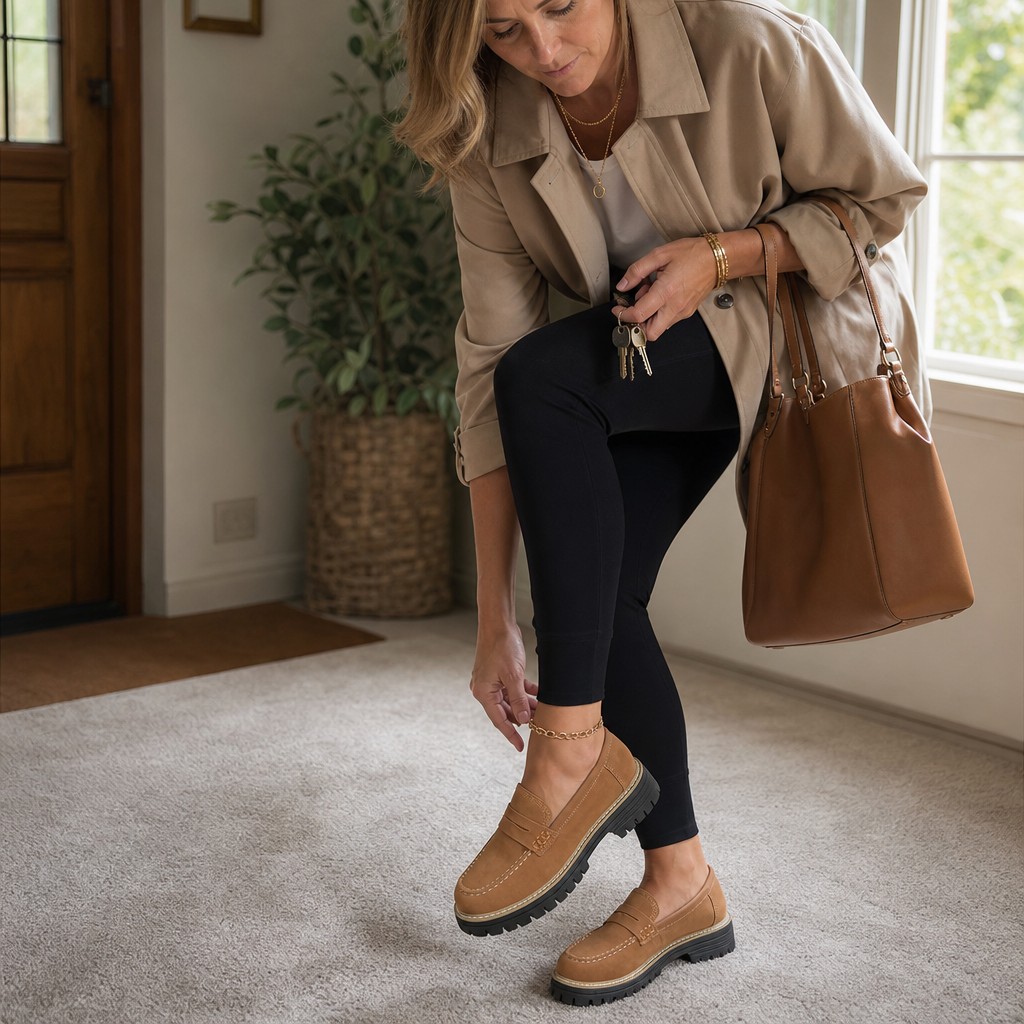 Chloe | Women's Platform Loafers | Penny Strap · PNY
