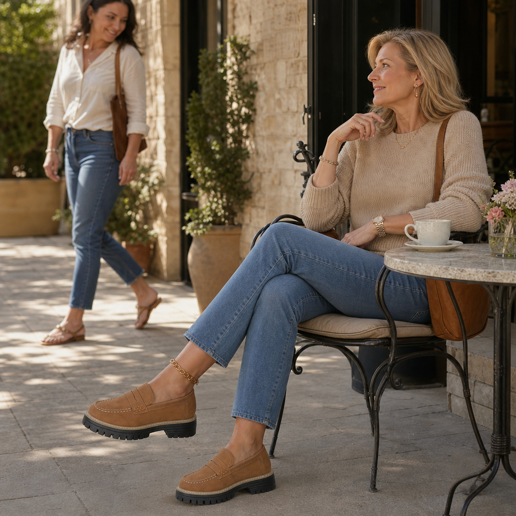 Chloe | Women's Platform Loafers | Penny Strap · PNY