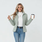 Chloe | Women's Quilted Puffer Jacket | Stand Collar · PNY
