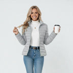 Chloe | Women's Quilted Puffer Jacket | Stand Collar · PNY