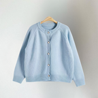 Claire | Women's Crewneck Cardigan | Button-Front · PNY