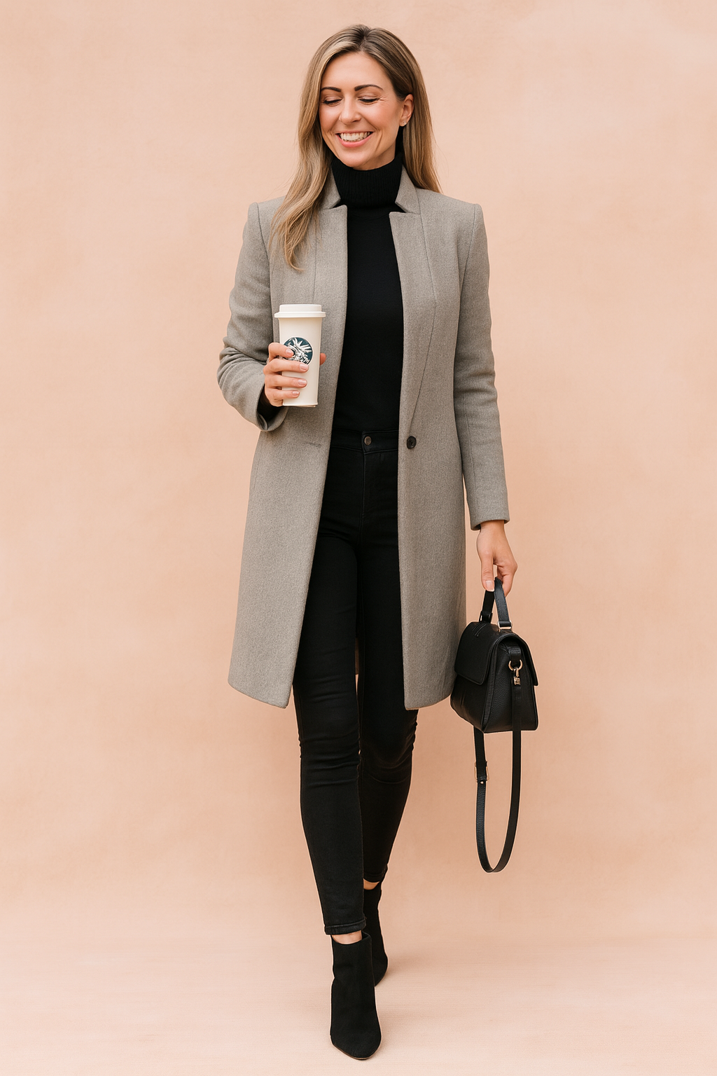 Claire | Women's Longline Coat | Open Front · PNY
