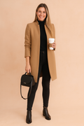 Claire | Women's Longline Coat | Open Front