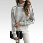Claire | Women's Turtleneck Sweater | Contrast Trim · PNY