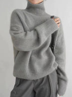 Claire | Women's Turtleneck Sweater | Ribbed Knit · PNY