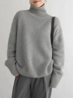 Claire | Women's Turtleneck Sweater | Ribbed Knit · PNY