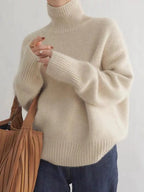 Claire | Women's Turtleneck Sweater | Ribbed Knit · PNY
