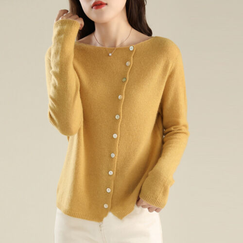 Clara | Women's Boat-Neck Cardigan | Button Front · PNY