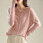 Clara | Women's Boat-Neck Cardigan | Button Front · PNY