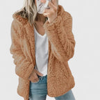 Clara | Women's Hooded Jacket | Teddy Fleece · PNY