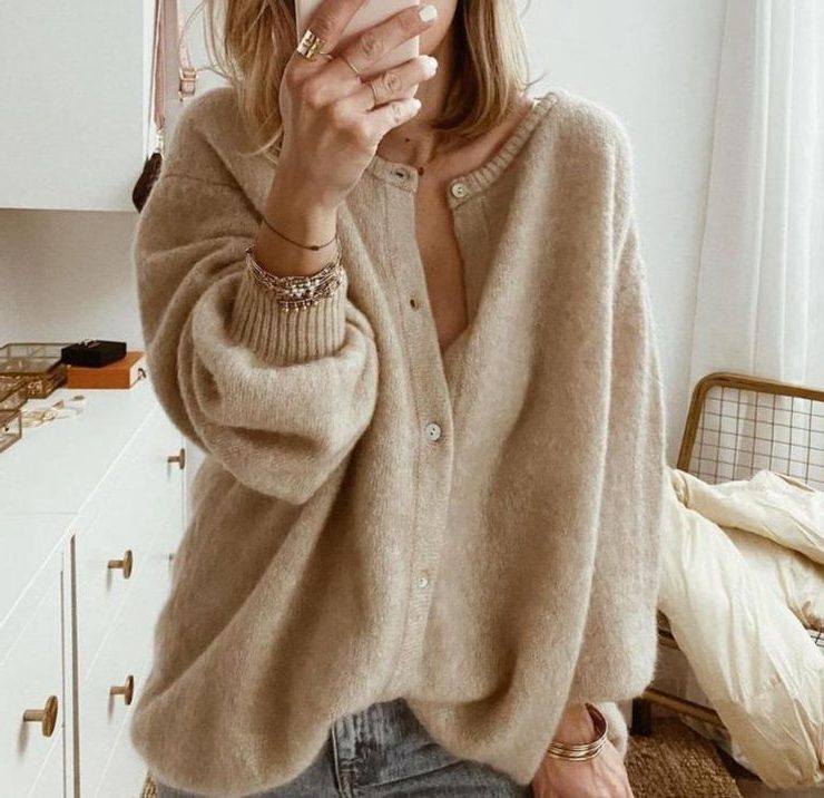 Clara | Women's Oversized Cardigan | Button Front · PNY