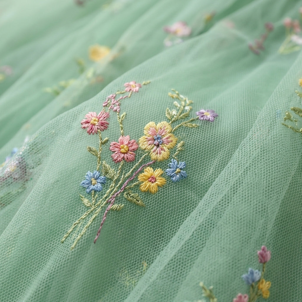 Clara | Women's Sleeveless Maxi Dress | Floral Embroidery · PNY