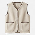 Clara | Women's Sleeveless Vest | Sherpa Fleece