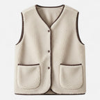 Clara | Women's Sleeveless Vest | Sherpa Fleece · PNY