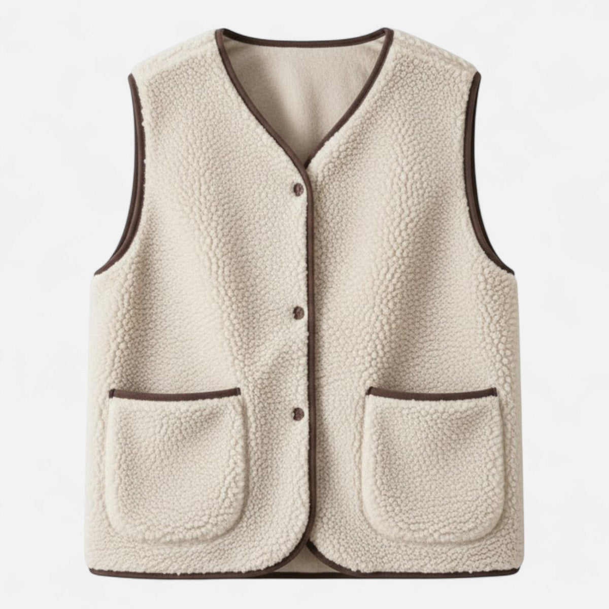 Clara | Women's Sleeveless Vest | Sherpa Fleece · PNY