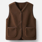 Clara | Women's Sleeveless Vest | Sherpa Fleece · PNY