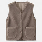 Clara | Women's Sleeveless Vest | Sherpa Fleece · PNY