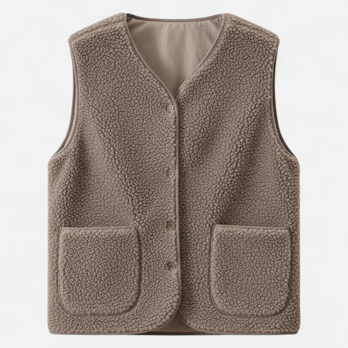 Clara | Women's Sleeveless Vest | Sherpa Fleece · PNY
