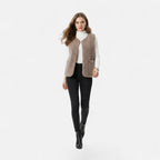 Clara | Women's Sleeveless Vest | Sherpa Fleece · PNY