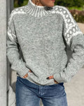 Clara | Women's Turtleneck Sweater | Fair Isle Knit