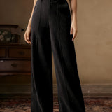 Clara | Women's Wide-Leg Pants | Pleated Texture