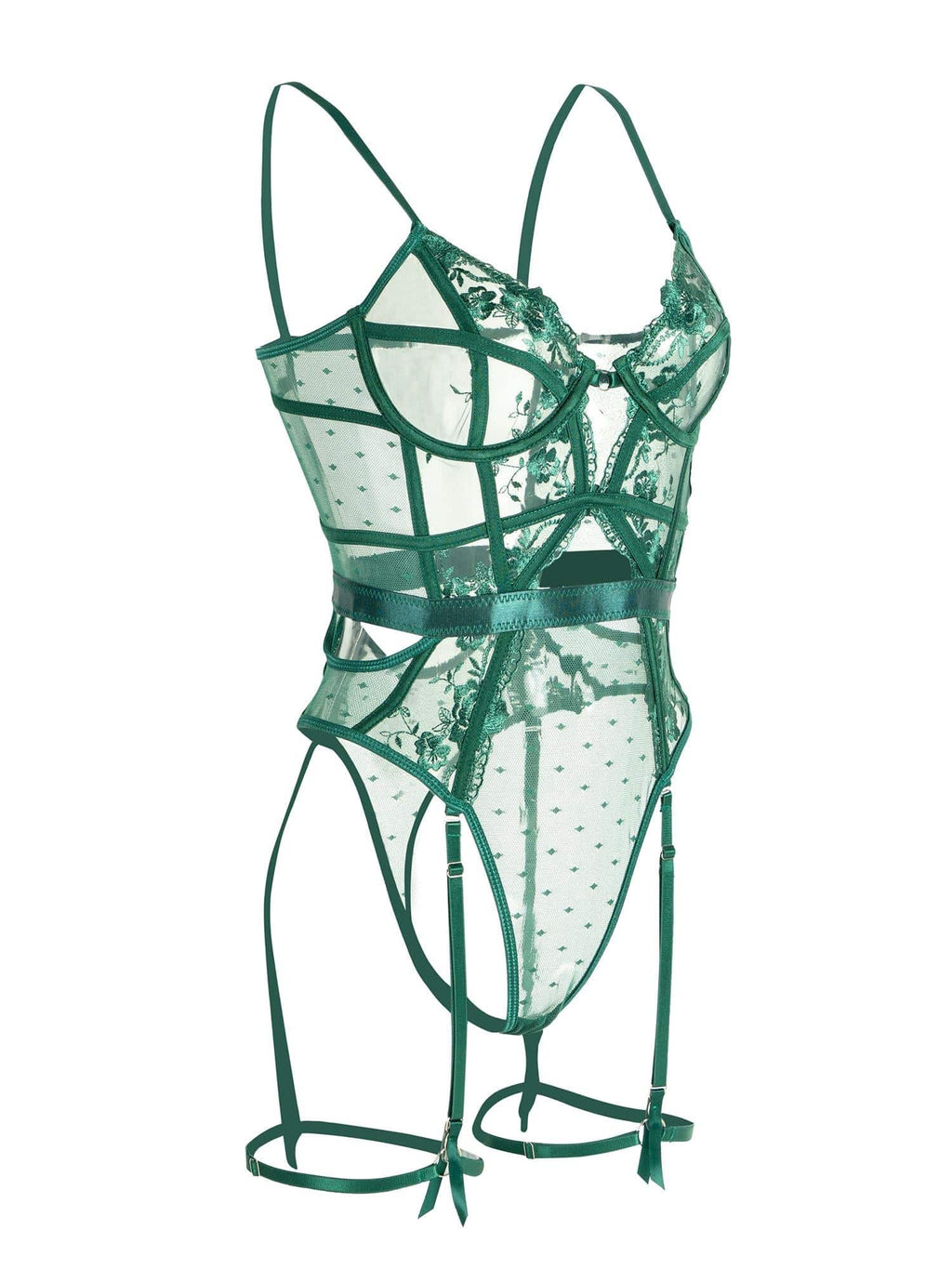 Colette | Women's Underwire Teddy | Floral Embroidery · PNY