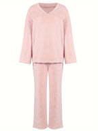 Danielle | Women's V-Neck Loungewear Set | Soft Knit · PNY