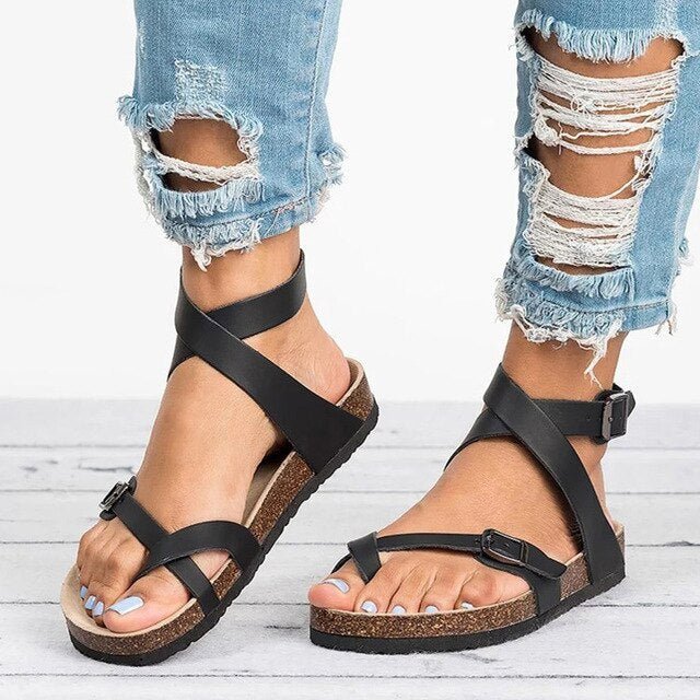 Delia | Women's Strappy Sandals | Buckle Strap · PNY