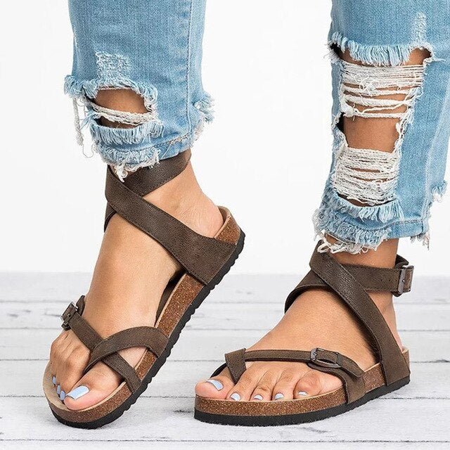 Delia | Women's Strappy Sandals | Buckle Strap · PNY