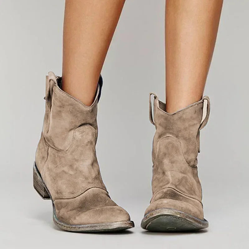 Delia | Women's Western Ankle Boots | Pull-On · PNY