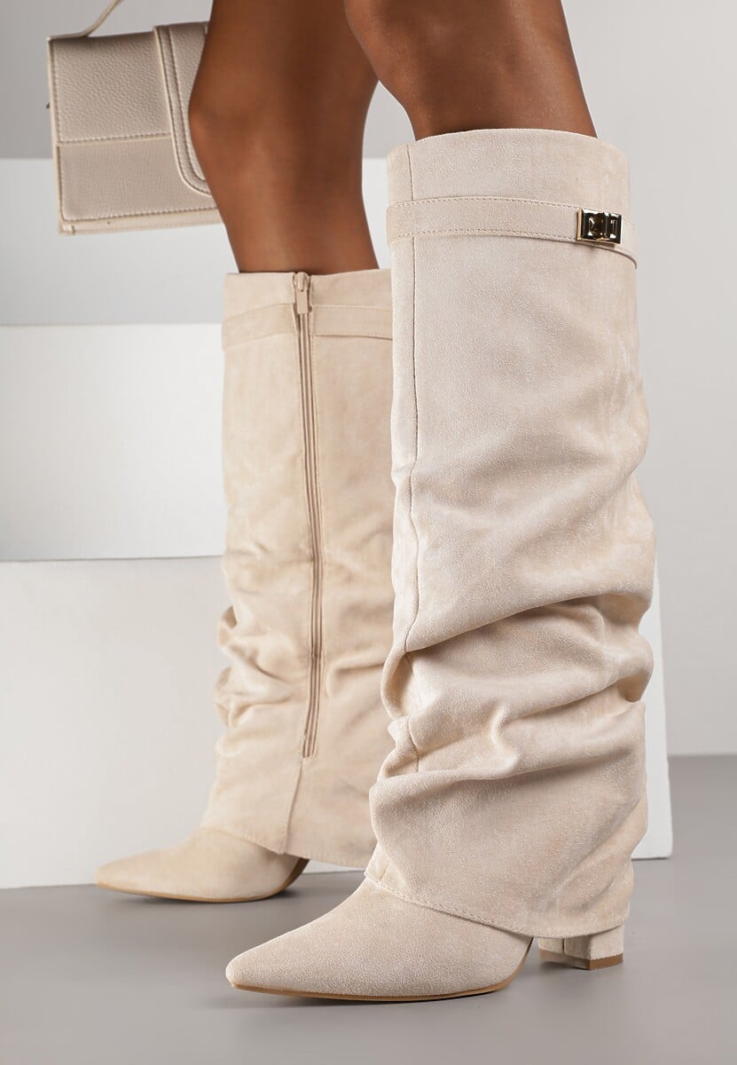 Delphine | Women's Slouch Boots | Fold-Over · PNY