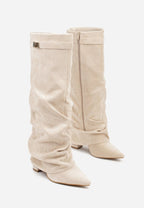 Delphine | Women's Slouch Boots | Fold-Over · PNY