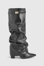 Delphine | Women's Slouch Boots | Fold-Over · PNY