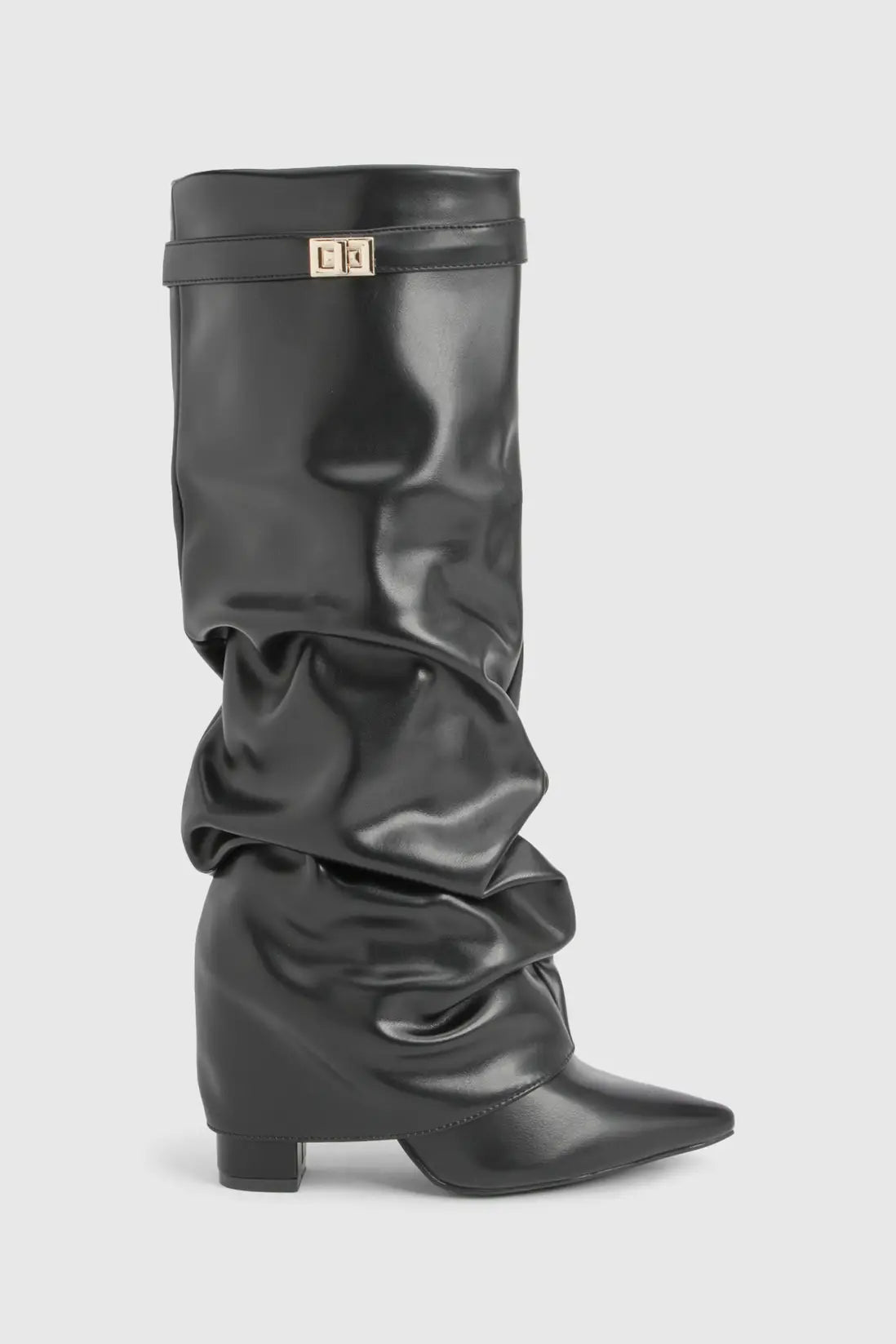Delphine | Women's Slouch Boots | Fold-Over · PNY