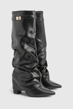 Delphine | Women's Slouch Boots | Fold-Over · PNY
