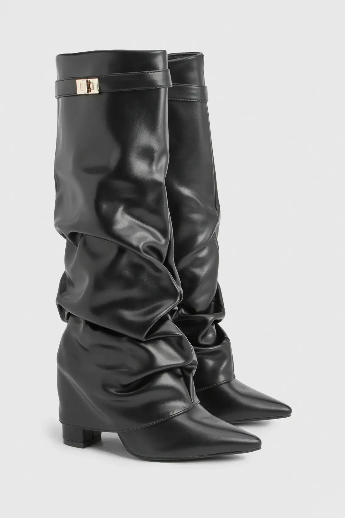 Delphine | Women's Slouch Boots | Fold-Over · PNY
